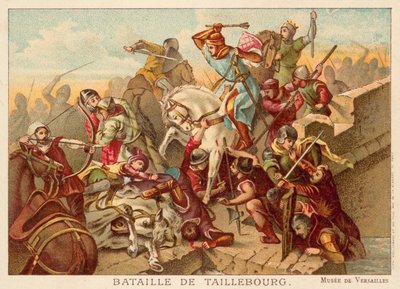 Batalla de Taillebourg, Francia, 1242 de Ferdinand Victor Eugene Delacroix